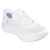 Skechers 124836-WHT Női fehér fűzős sportcipő