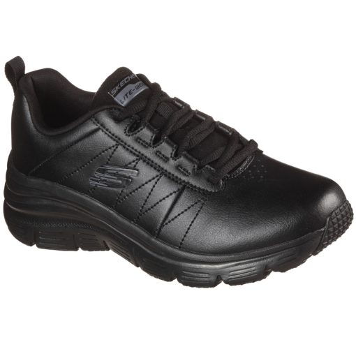 Skechers 149473-BBK Női fekete fűzős sportcipő