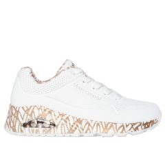 Skechers 155506-WTRG Női fehér fűzős sportcipő