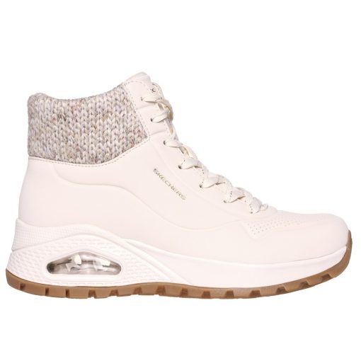 Skechers 167988-NAT Női bézs fűzős bakancs