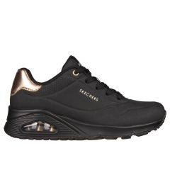 Skechers 177094-BBK Női fekete aranybetétes sportcipő