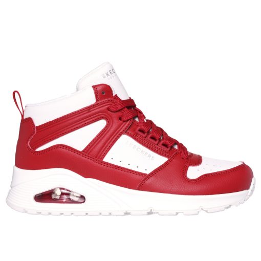 Skechers 177099-WRD Női piros-fehér magasszárú sportcipő