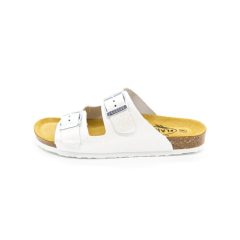 Plakton 180010-BLANCO Női gyöngyház fehér papucs
