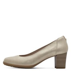   Tamaris 22451-44-179 Női pezsgő színű kockasarkú félcipő