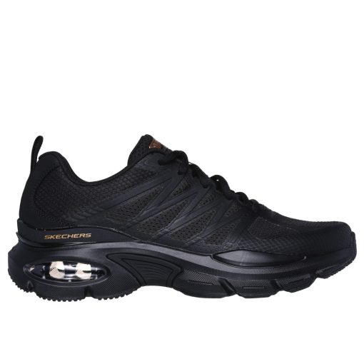 Skechers 232657 Férfi fekete fűzős sportcipő