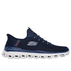 Skechers 233010-NVY Férfi kék textil sportcipő