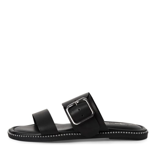 Tamaris 27128-44-001 Női fekete lapos papucs