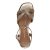 Tamaris 28244-44-900 Női bronz kockasarkú szandál