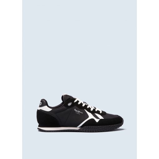 Pepe Jeans férfi fekete fűzős sneaker sportcipő PMS30758-999