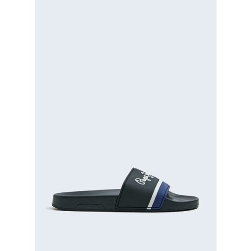 Pepe Jeans PMS70108-999 férfi fekete-kék strand papucs